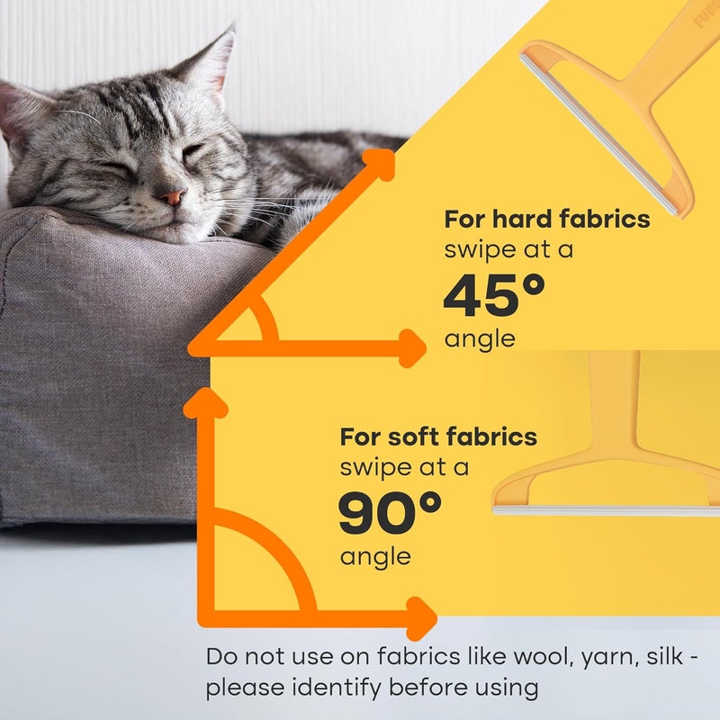 Fursprint Pro Pet Hair Removal Tool – Dog & Cat Hair Scraper for Carpet, Couch, and Car – Reusable Carpet Hair Removal Tool & Fur Scraper for Upholstery, Rugs, Furniture, and Car Interiors - Image 5